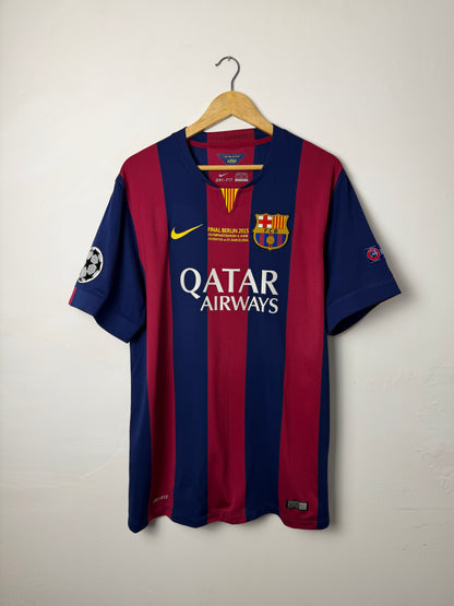 Lionel Messi FC Barcelona 2014-15 home football shirt (XL)