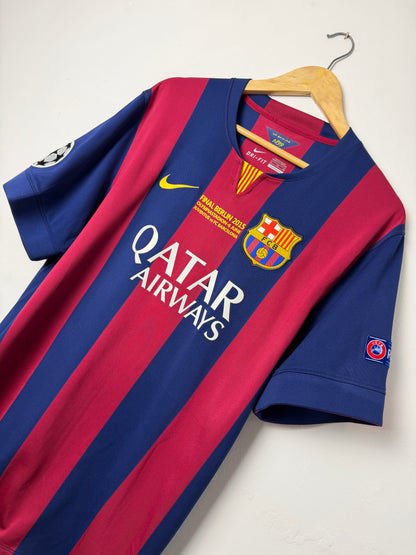 Lionel Messi FC Barcelona 2014-15 home football shirt (XL)