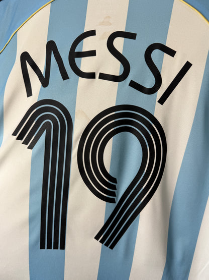 Lionel Messi Argentina 2006 home football shirt (XL)