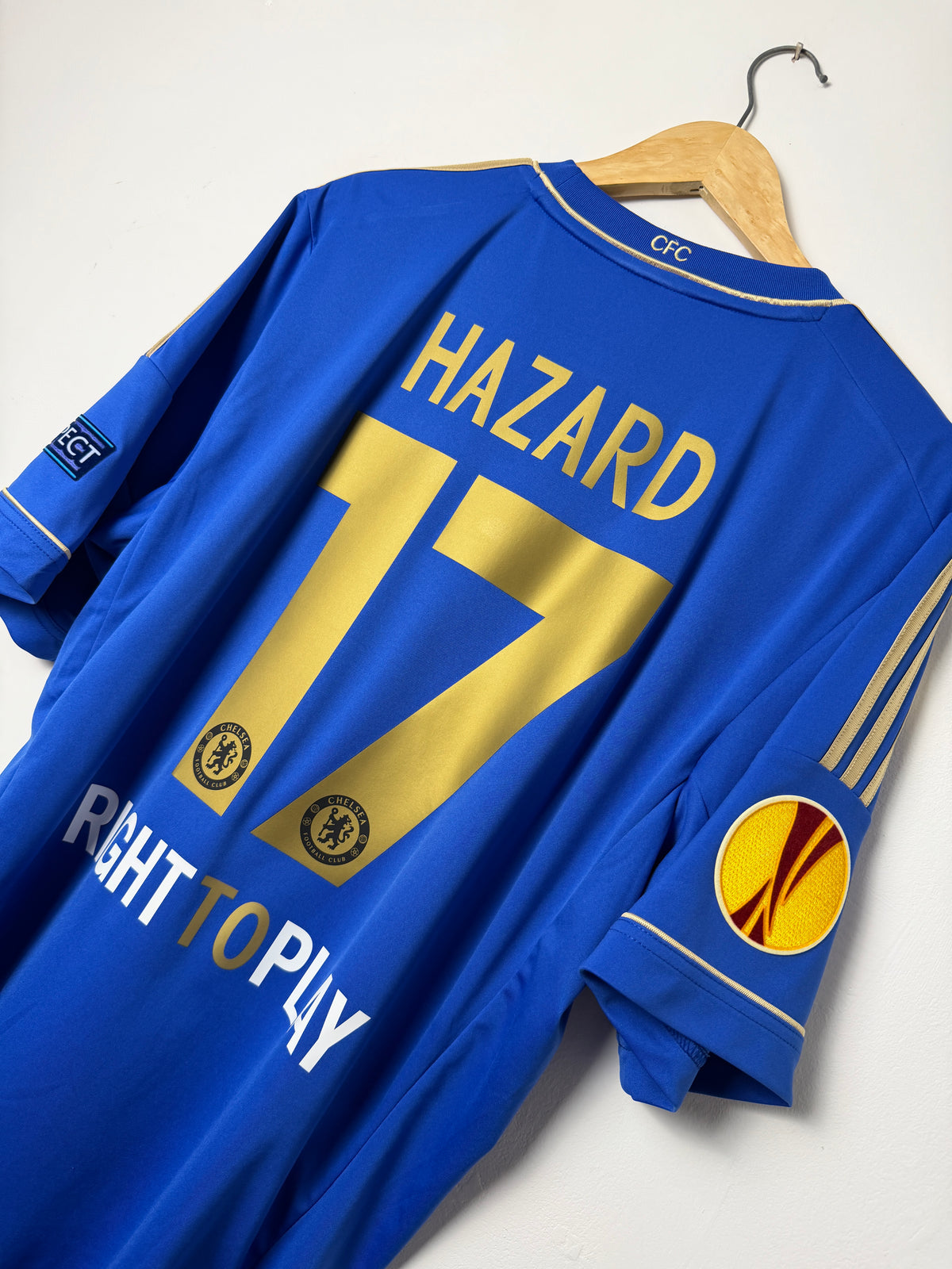 Eden Hazard Chelsea FC 2012-13 home football shirt (XL)