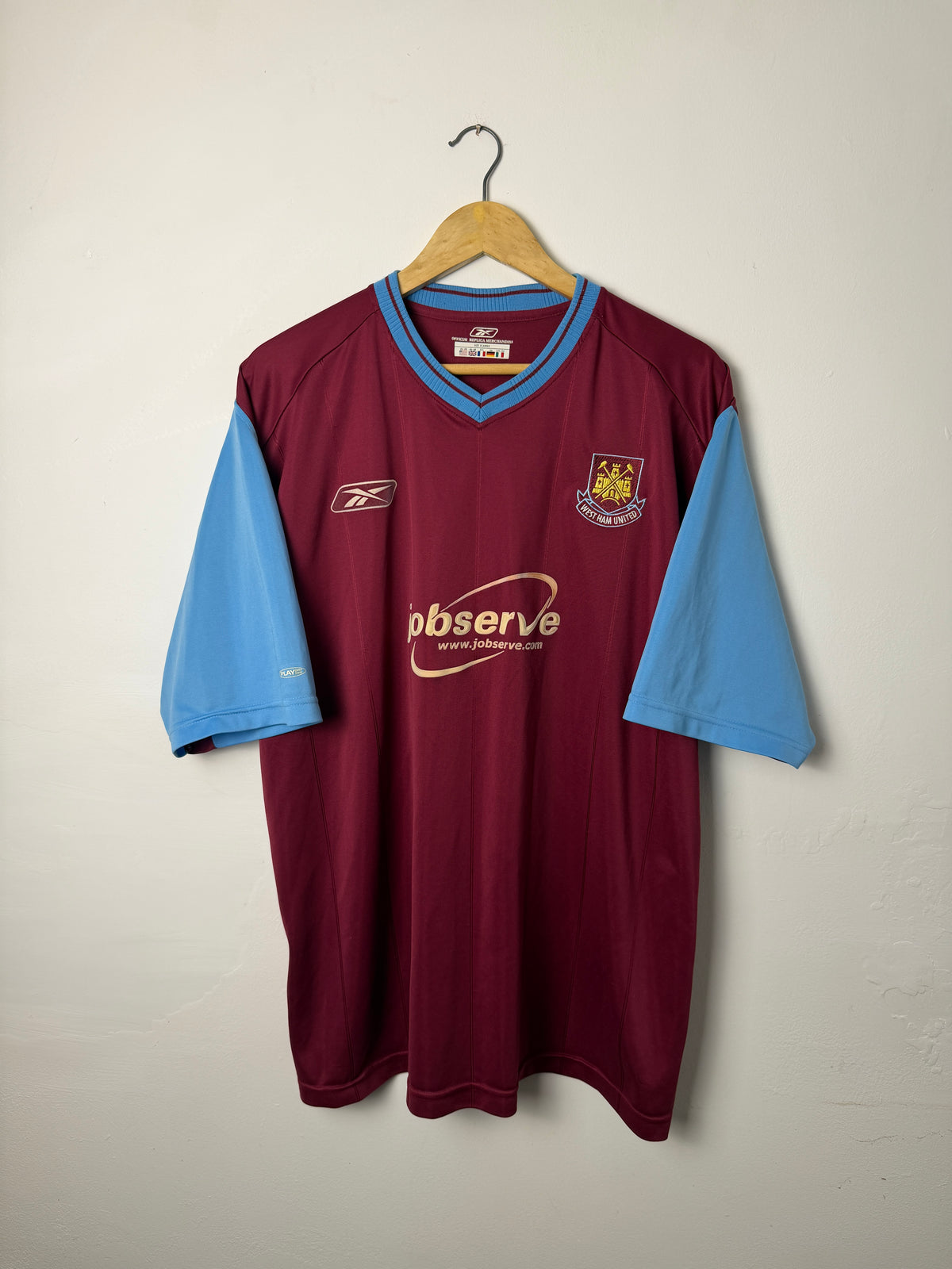 Michael Carrick West Ham United 2003-05 home football shirt (XL)