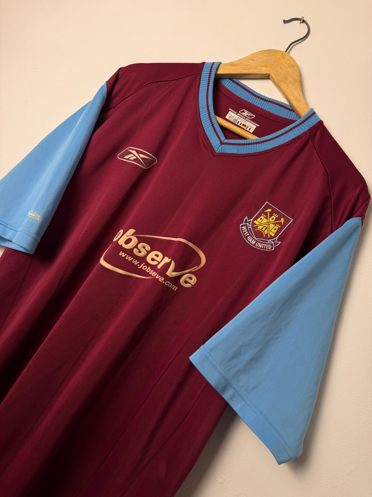 Michael Carrick West Ham United 2003-05 home football shirt (XL)