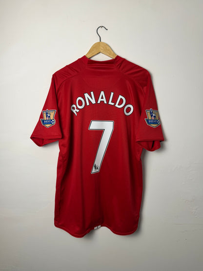 Cristiano Ronaldo Manchester United 2007-09 home football shirt (XXL)