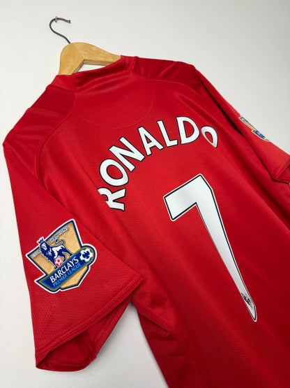 Cristiano Ronaldo Manchester United 2007-09 home football shirt (XXL)