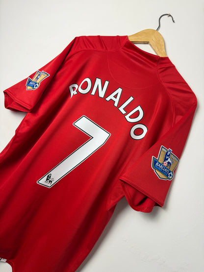 Cristiano Ronaldo Manchester United 2007-09 home football shirt (XXL)