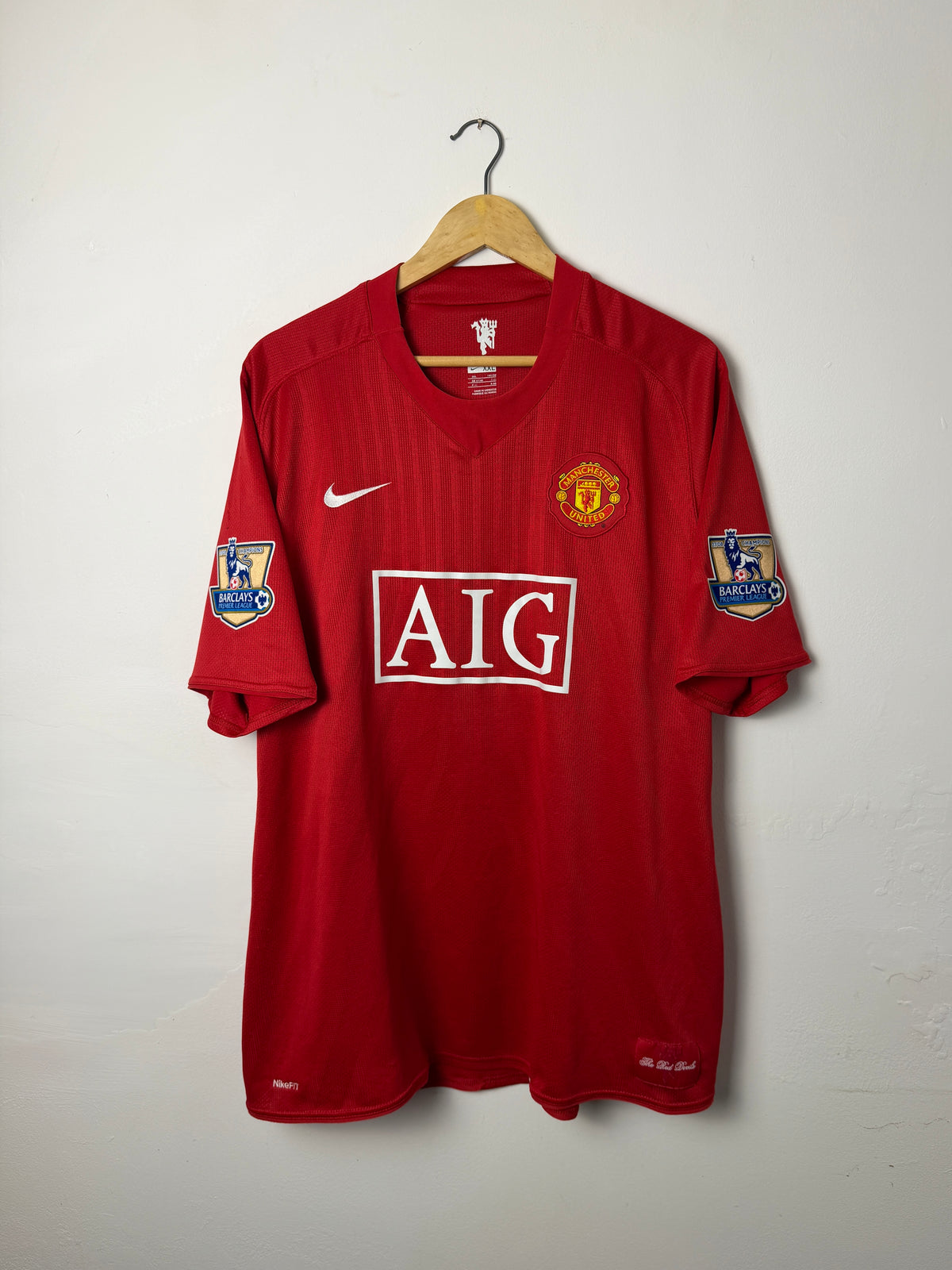 Cristiano Ronaldo Manchester United 2007-09 home football shirt (XXL)