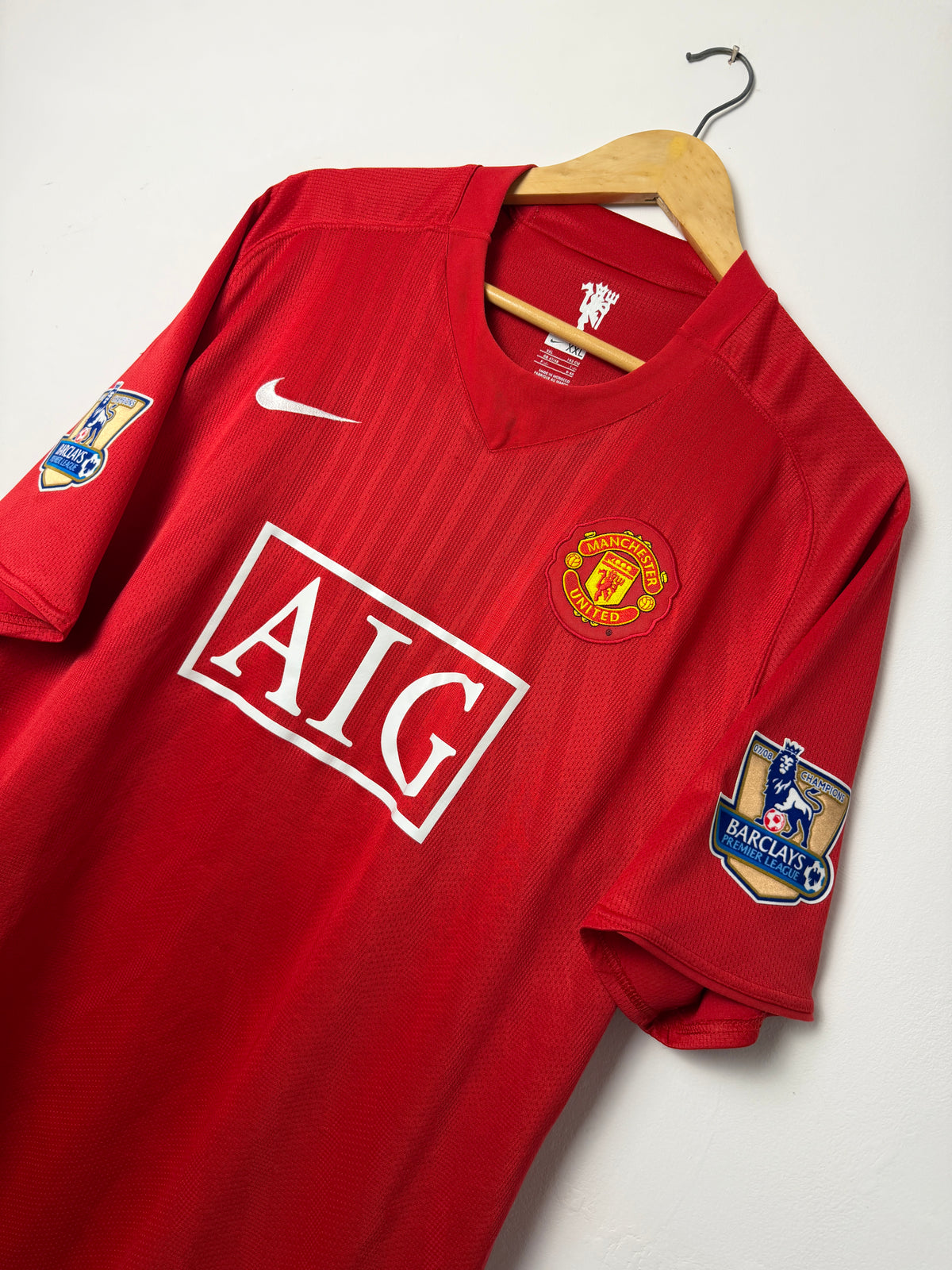 Cristiano Ronaldo Manchester United 2007-09 home football shirt (XXL)