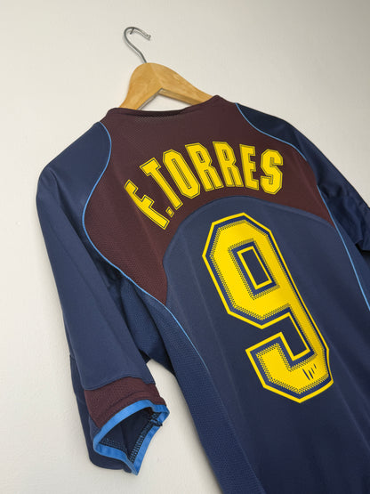 Fernando Torres Atletico Madrid 2004-05 away football shirt (M)