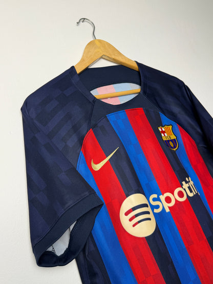 Robert Lewandowski FC Barcelona 2022-23 home football shirt (M)