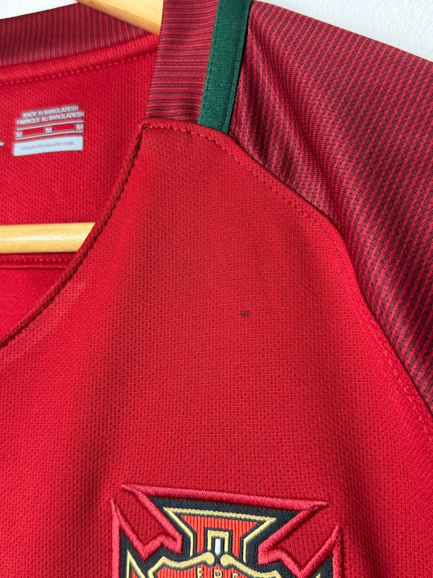 Cristiano Ronaldo Portugal 2016 Euro home football shirt (M)