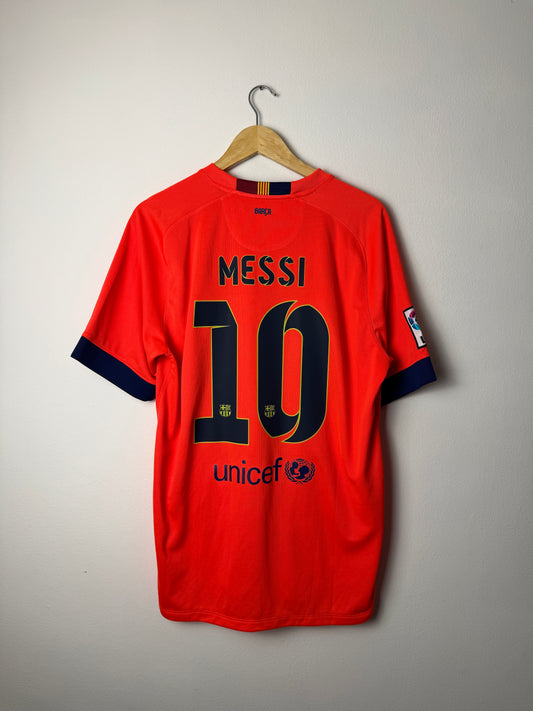 Lionel Messi FC Barcelona 2014-15 away football shirt (L)