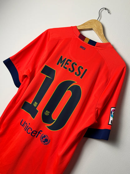 Lionel Messi FC Barcelona 2014-15 away football shirt (L)