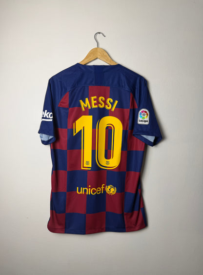 Lionel Messi FC Barcelona 2019-20 home football shirt (L)