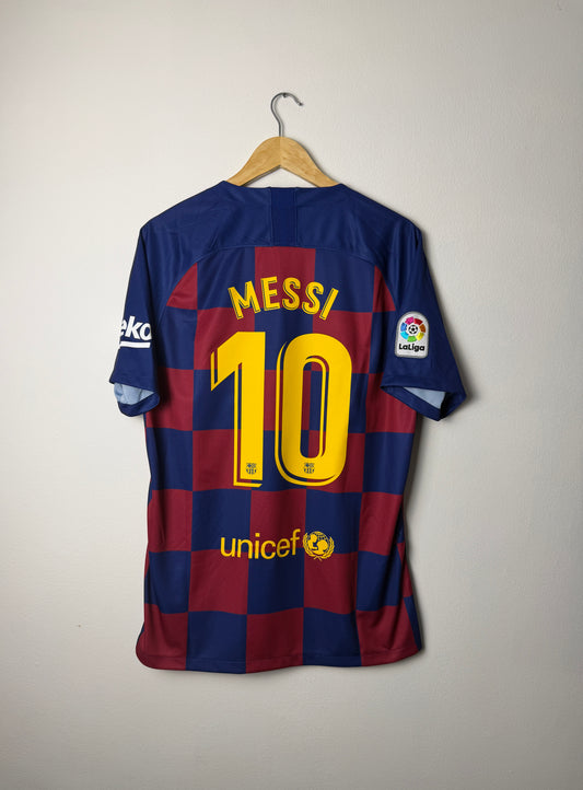 Lionel Messi FC Barcelona 2019-20 home football shirt (L)