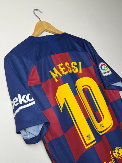 Lionel Messi FC Barcelona 2019-20 home football shirt (L)
