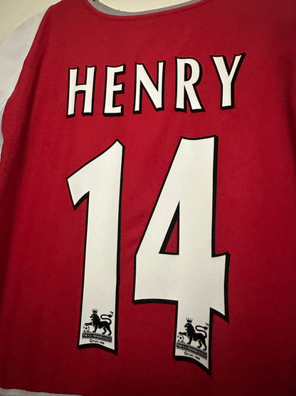 Thierry Henry Arsenal FC 2003-04 home football shirt (M)