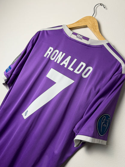 Cristiano Ronaldo Real Madrid CF 2016-17 away football shirt (XL)