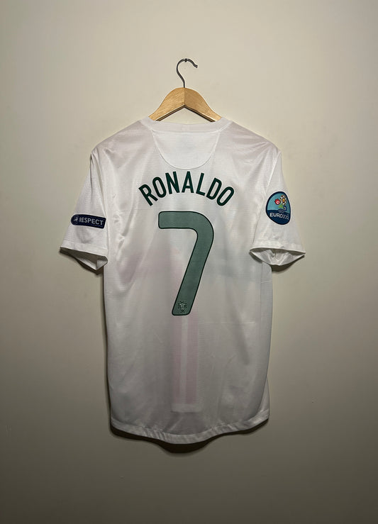 Cristiano Ronaldo Portugal 2012 Euro away football shirt (M)