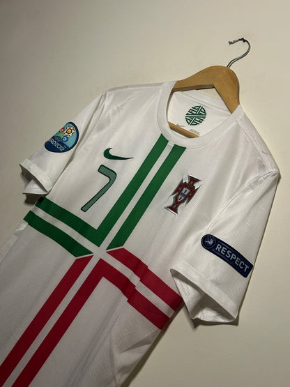 Cristiano Ronaldo Portugal 2012 Euro away football shirt (M)