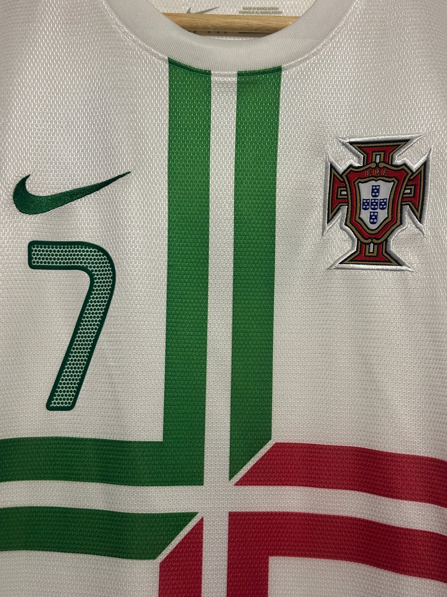 Cristiano Ronaldo Portugal 2012 Euro away football shirt (M)