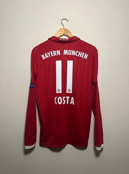 Douglas Costa FC Bayern Munich 2015-16 long sleeve home football shirt (L)