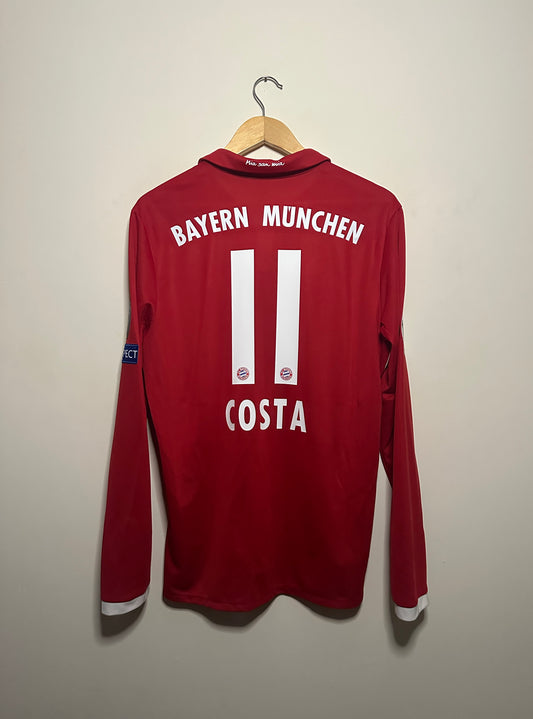 Douglas Costa FC Bayern Munich 2015-16 long sleeve home football shirt (L)