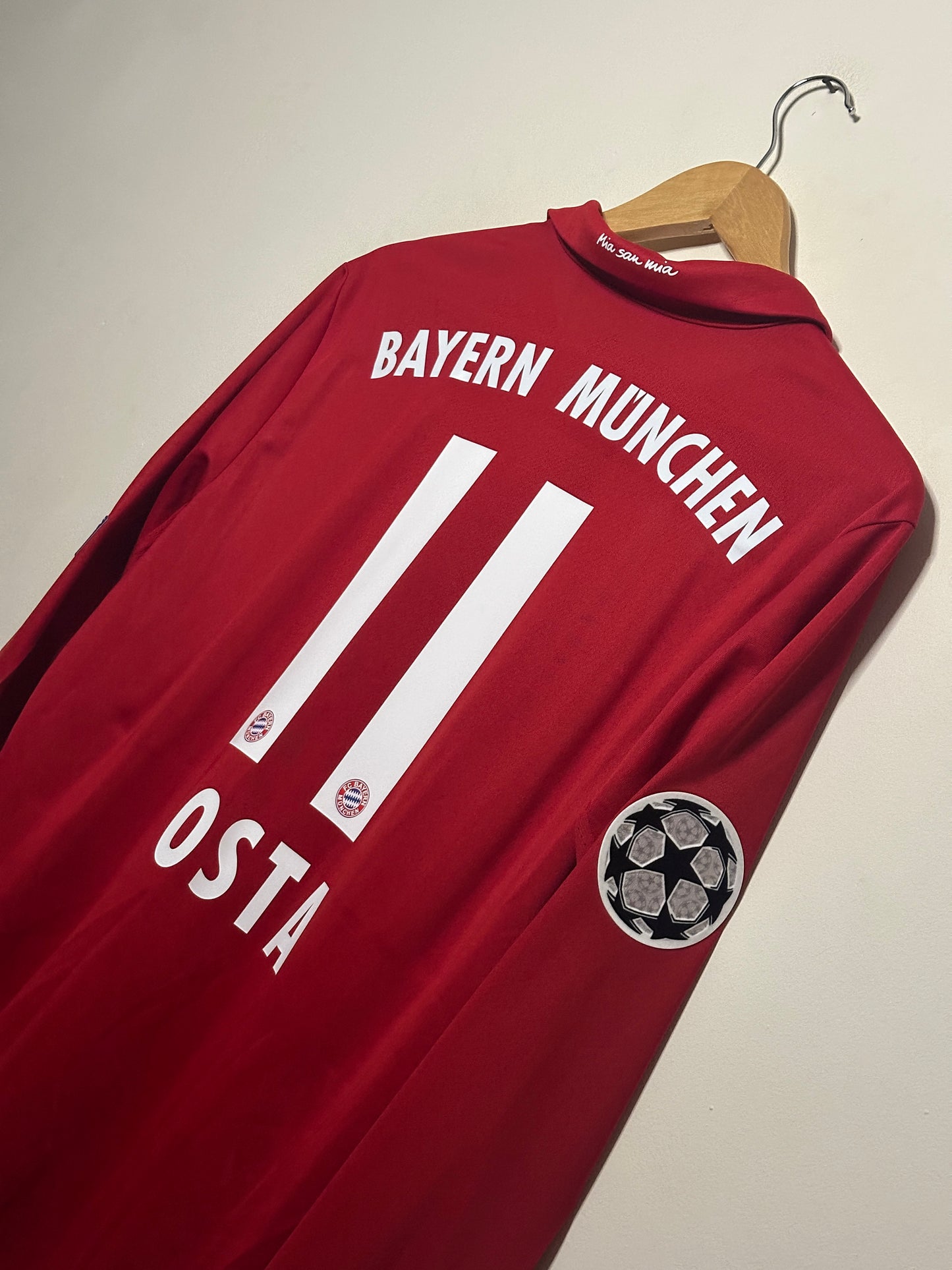 Douglas Costa FC Bayern Munich 2015-16 long sleeve home football shirt (L)