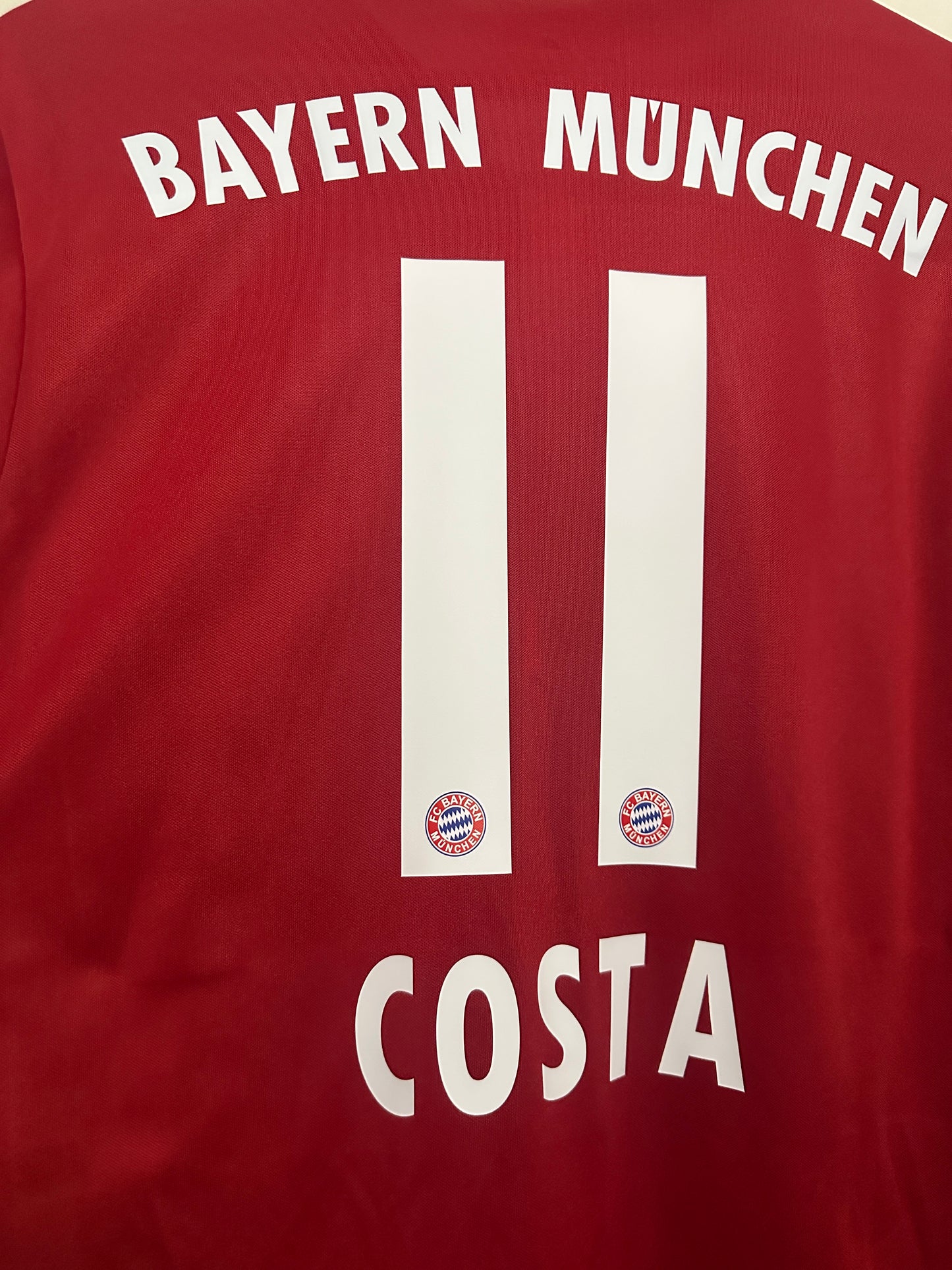 Douglas Costa FC Bayern Munich 2015-16 long sleeve home football shirt (L)