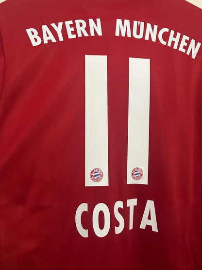 Douglas Costa FC Bayern Munich 2015-16 long sleeve home football shirt (L)