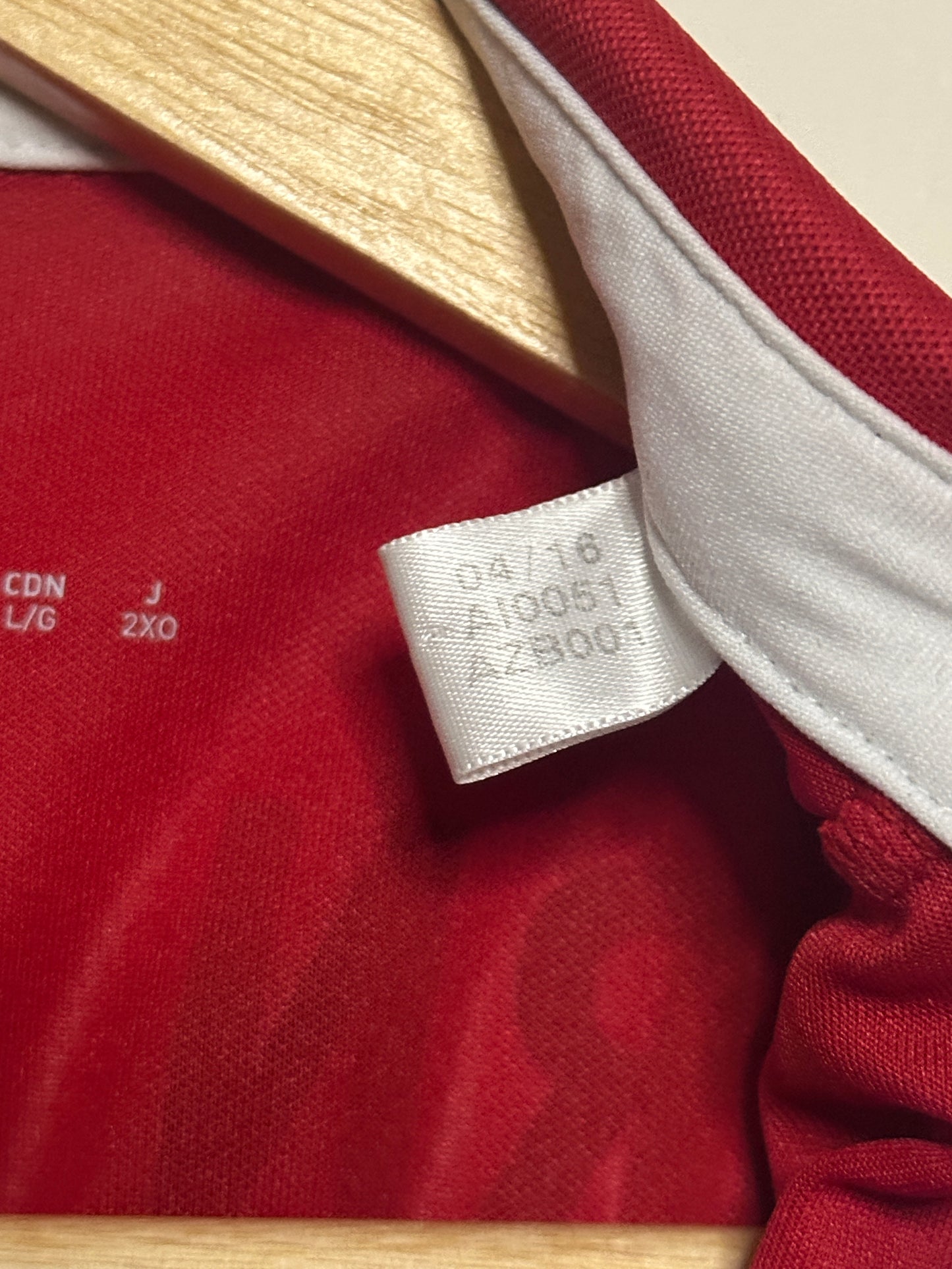 Douglas Costa FC Bayern Munich 2015-16 long sleeve home football shirt (L)