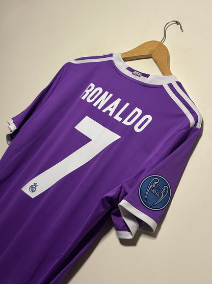 Cristiano Ronaldo Real Madrid CF 2016-17 away football shirt (L)