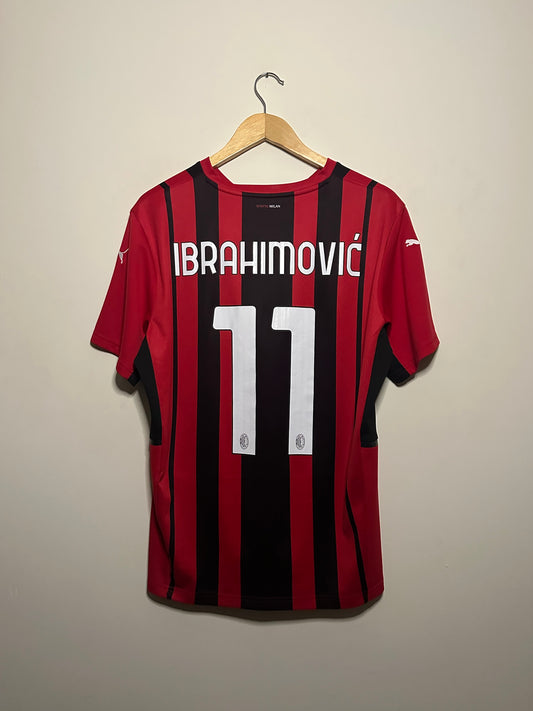 Zlatan Ibrahimovic AC Milan 2021-22 home football shirt (L)