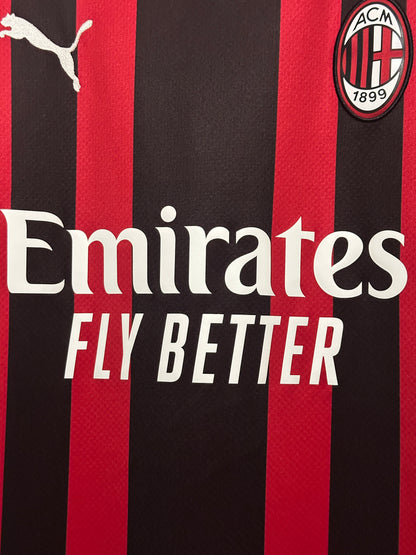 Zlatan Ibrahimovic AC Milan 2021-22 home football shirt (L)