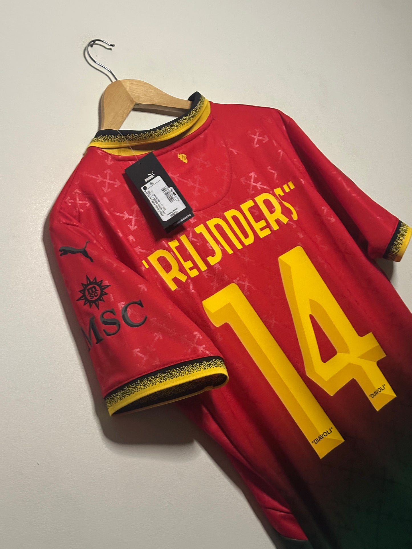 Tijjani Reijnders AC Milan 2024-25 fourth x Off White home football shirt (L)