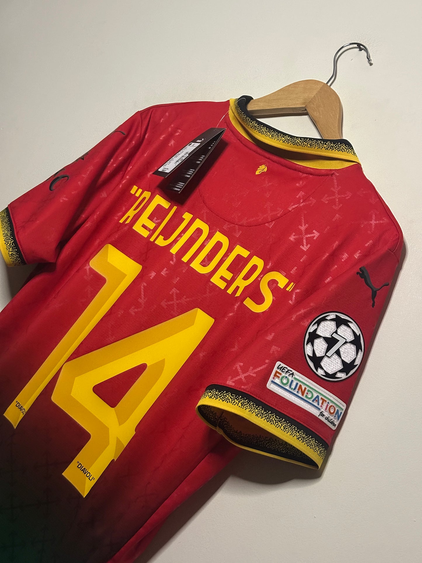 Tijjani Reijnders AC Milan 2024-25 fourth x Off White home football shirt (L)