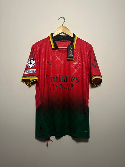 Tijjani Reijnders AC Milan 2024-25 fourth x Off White home football shirt (L)