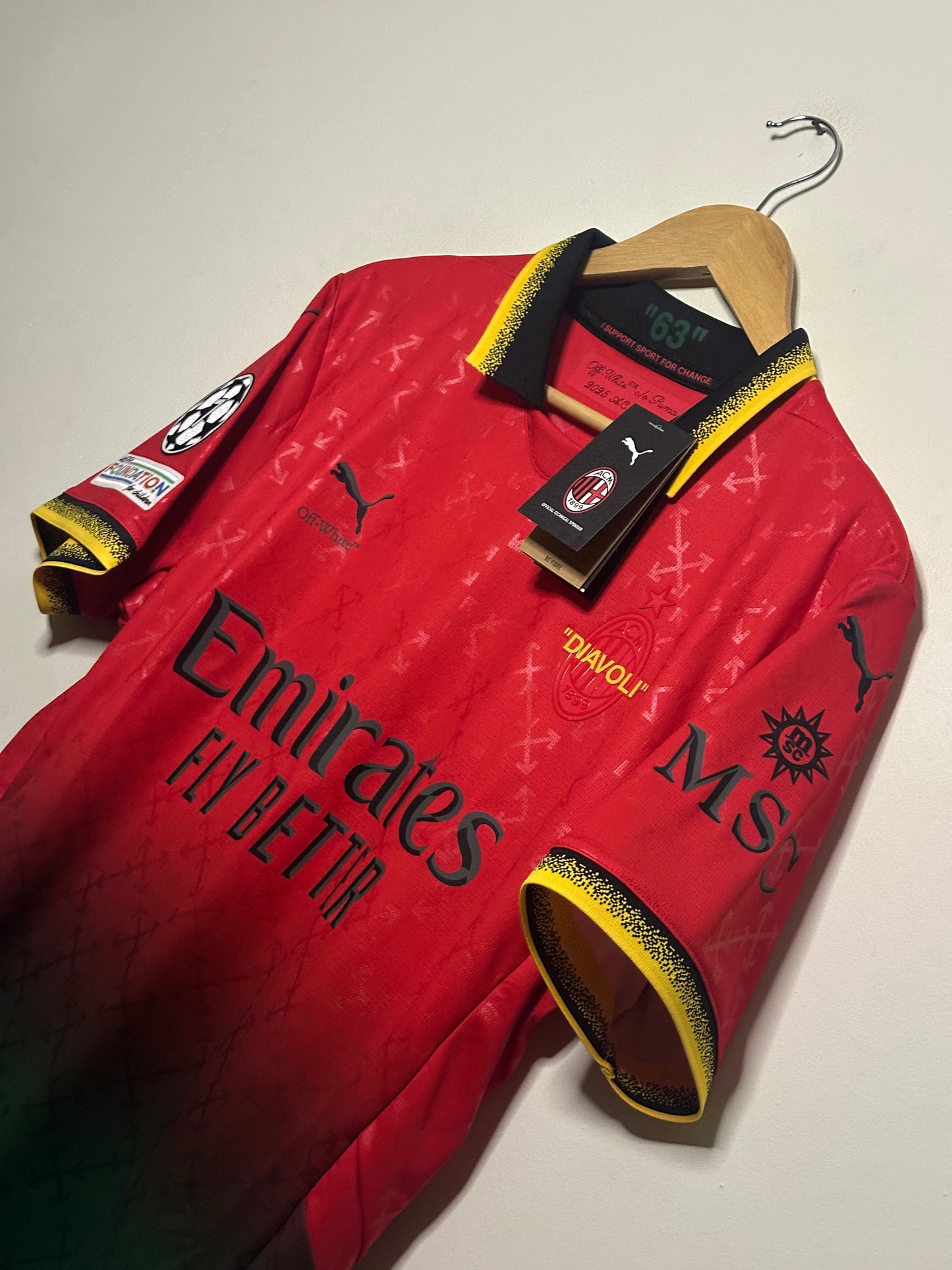 Tijjani Reijnders AC Milan 2024-25 fourth x Off White home football shirt (L)