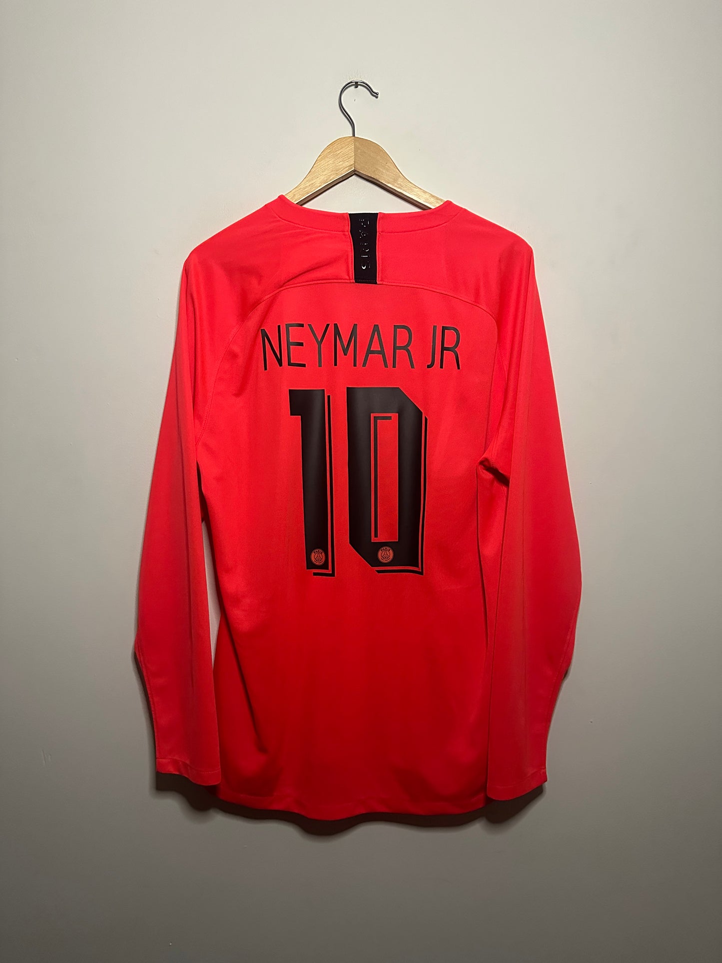 Neymar JR PSG 2019-20 long sleeve away football shirt (XL)