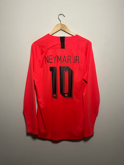 Neymar JR PSG 2019-20 long sleeve away football shirt (XL)