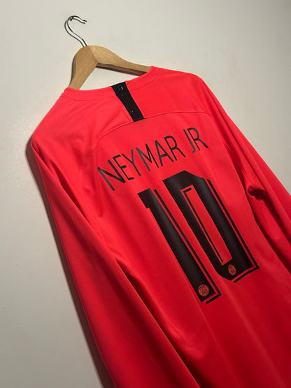 Neymar JR PSG 2019-20 long sleeve away football shirt (XL)