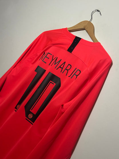 Neymar JR PSG 2019-20 long sleeve away football shirt (XL)