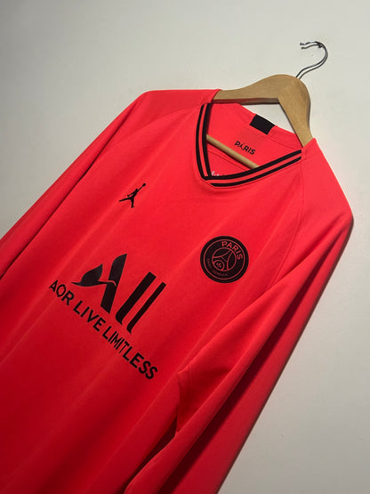 Neymar JR PSG 2019-20 long sleeve away football shirt (XL)