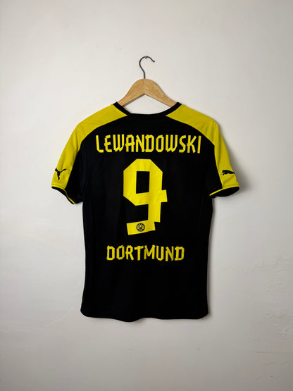 Robert Lewandowski Borussia Dortmund 2013-14 away football shirt (S)
