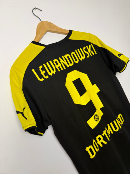 Robert Lewandowski Borussia Dortmund 2013-14 away football shirt (S)