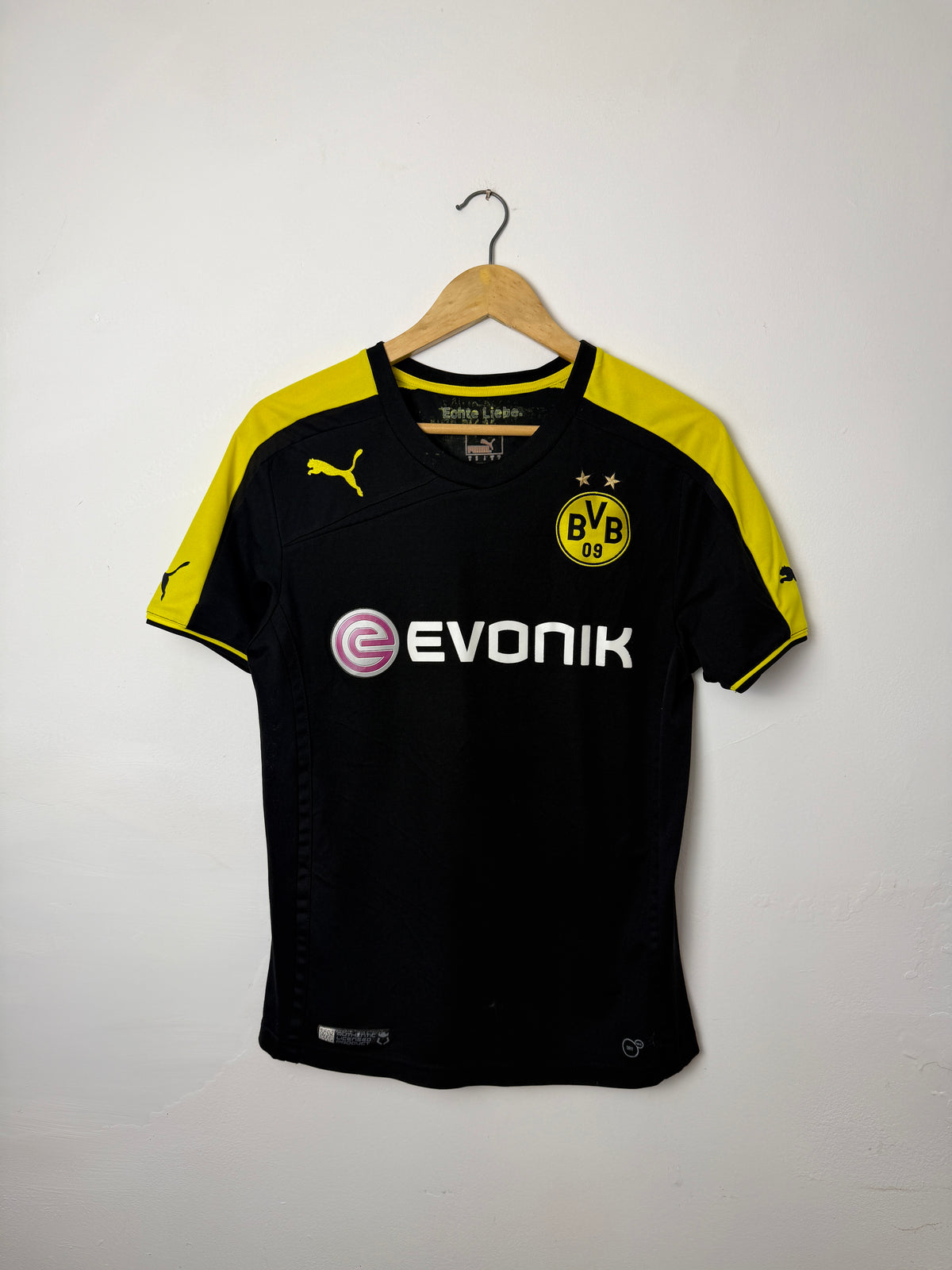 Robert Lewandowski Borussia Dortmund 2013-14 away football shirt (S)