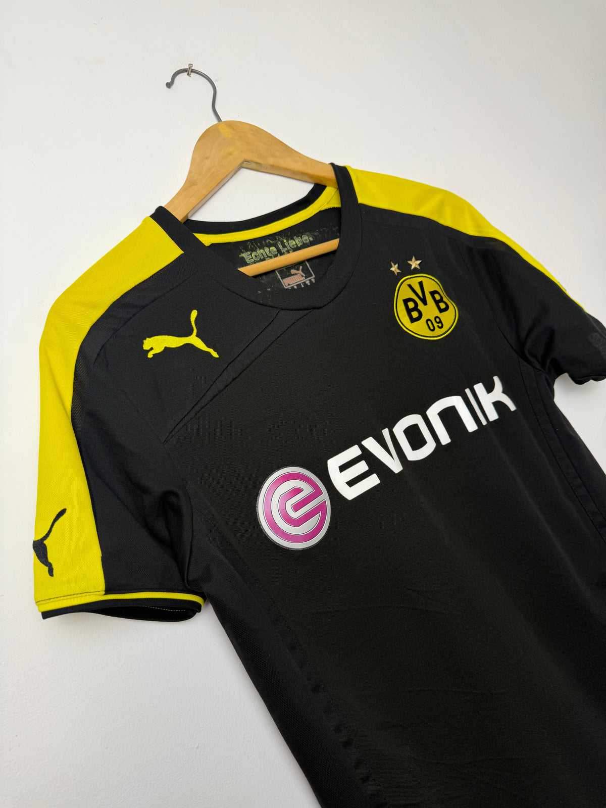 Robert Lewandowski Borussia Dortmund 2013-14 away football shirt (S)