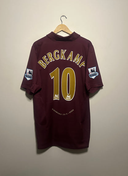 Dennis Bergkamp Arsenal FC 2005-06 home football shirt (XL)