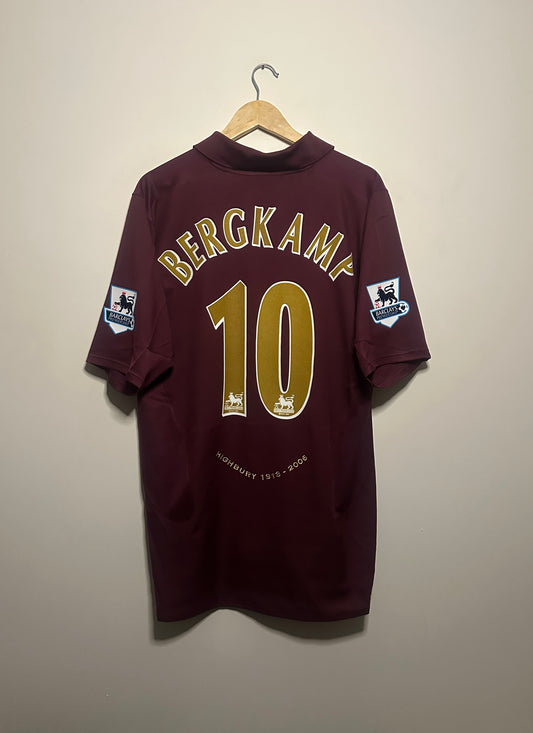 Dennis Bergkamp Arsenal FC 2005-06 home football shirt (XL)