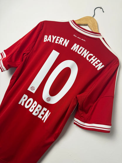 Arjen Robben FC Bayern Munich 2013-14 home football shirt (M)