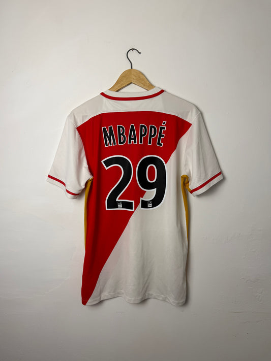 Kylian Mbappe AS Monaco 2015-16 home football shirt (M)